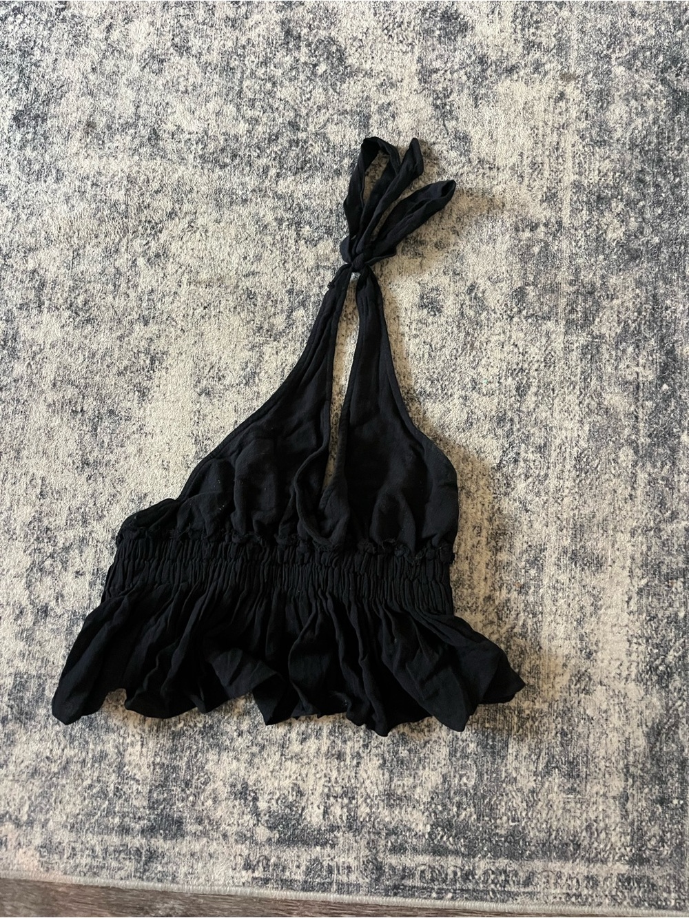 Black halter top